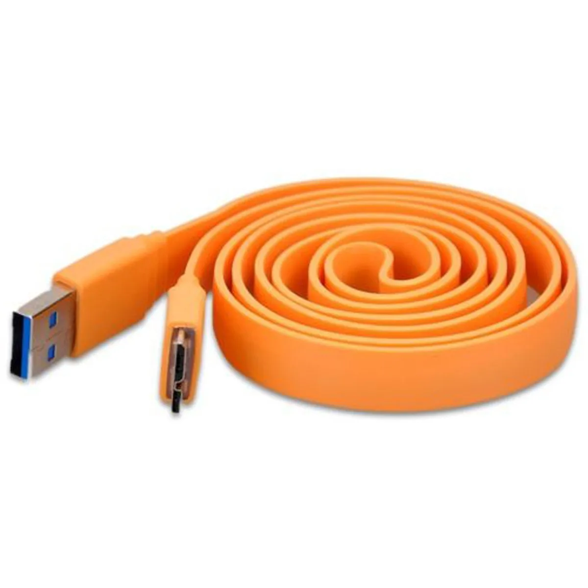 3 Ft. USB 3.0 A To USB 3.0 Micro B (10 Pin) Cable TechCraft Orange